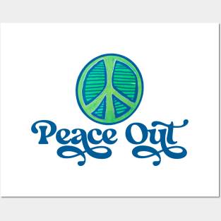 Peace Out Peace Symbol Posters and Art